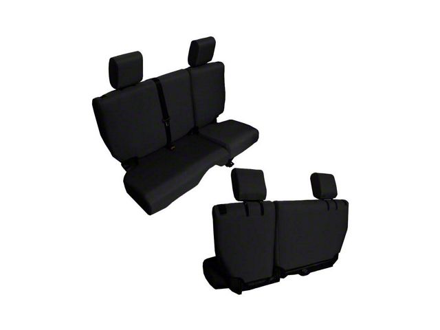 Bartact Baseline Performance Rear Seat Cover; Black (13-18 Jeep Wrangler JK 4-Door)