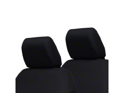 Bartact Front Seat Headrest Covers; Black (18-24 Jeep Wrangler JL 2-Door)