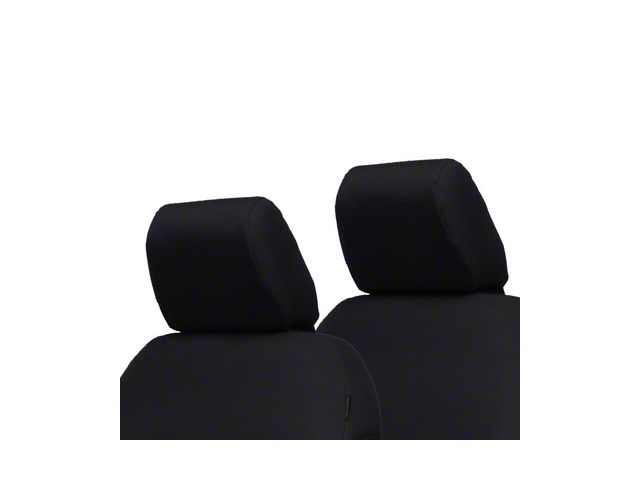 Bartact Front Seat Headrest Covers; Black (18-24 Jeep Wrangler JL 4-Door)