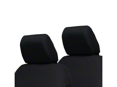 Bartact Rear Seat Headrest Covers; Black (11-12 Jeep Wrangler JK 4-Door)