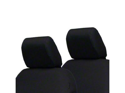 Bartact Rear Seat Headrest Covers; Black (18-24 Jeep Wrangler JL 2-Door)