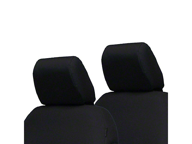 Bartact Tactical Series Front Seat Headrest Covers; Black (11-12 Jeep Wrangler JK)
