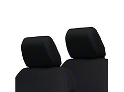 Bartact Tactical Series Front Seat Headrest Covers; Black (11-12 Jeep Wrangler JK)
