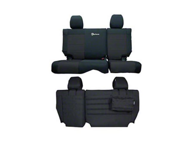 Bartact Tactical Series Rear Seat Cover; Black (11-12 Jeep Wrangler JK 2-Door)