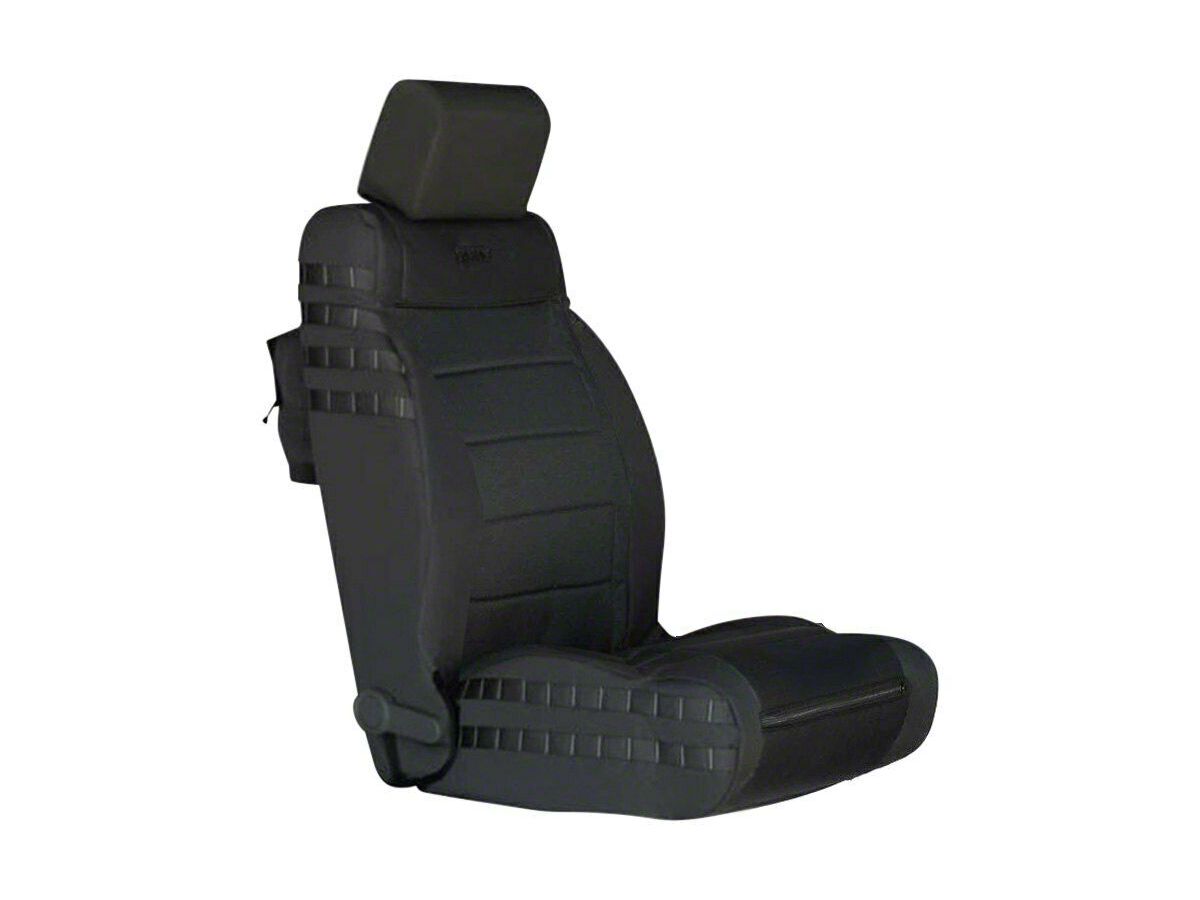 Bartact Jeep Wrangler Tactical Series SRS Air Bag Compliant Front Seat  Covers; Black JKTC0710FPBB (07-10 Jeep Wrangler JK) - Free Shipping