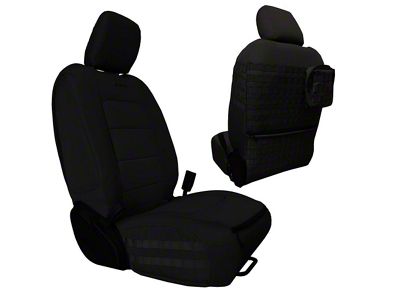 Bartact Tactical Series SRS Air Bag Compliant Front Seat Covers; Black (18-24 Jeep Wrangler JL 4-Door)