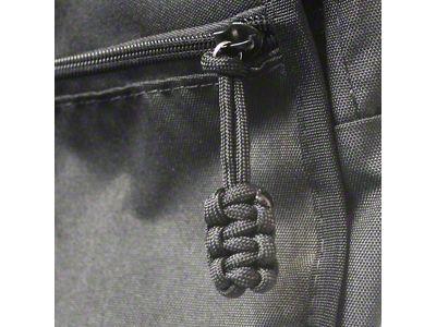 Bartact Paracord Zipper Pull; Black; Set of Five