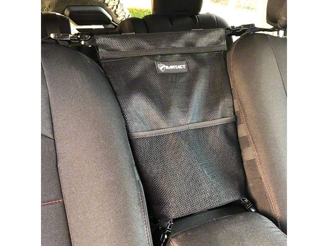 Bartact Sun Shade Mesh Between the Seat Bag and Pet Divider; Black (07-24 Jeep Wrangler JK & JL)