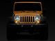 Raxiom Axial Series 7-Inch LED Headlights with DRL; Black Housing; Clear Lens (97-18 Jeep Wrangler TJ & JK)