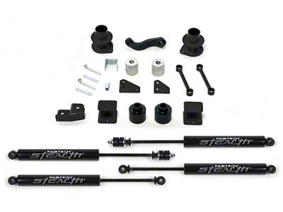Fabtech 3-Inch Spacer Suspension Lift Kit with Stealth Shocks (07-18 Jeep Wrangler JK)