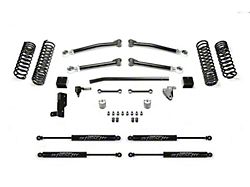 Fabtech 3-Inch Trail Suspension Lift Kit with Stealth Shocks (18-24 Jeep Wrangler JL 4-Door, Excluding 4xe & Rubicon 392)