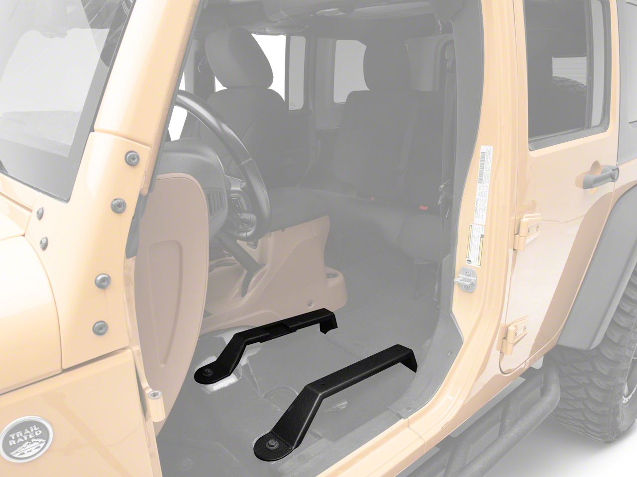 Misch 4x4 Jeep Wrangler 2Inch BigBoy Seat Brackets; Driver Side