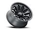 Vision Off-Road Armor Satin Black with Black Bolt Inserts Wheel; 20x9 (11-21 Jeep Grand Cherokee WK2)