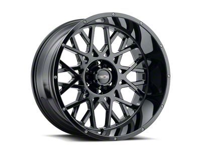 Vision Off-Road Rocker Gloss Black Wheel; 20x10 (20-23 Jeep Gladiator JT)