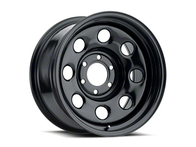 Vision Off-Road Soft 8 Steel Gloss Black Wheel; 17x8 (07-18 Jeep Wrangler JK)