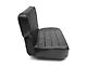 Smittybilt Rear Fold and Tumble Seat; Traditional Black (87-95 Jeep Wrangler YJ)