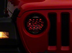Iron Cross 7-Inch Projector LED Headlights with RGB Accents; Black Housing; Clear Lens (20-22 Jeep Gladiator JT)