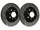 SP Performance Peak Series Slotted Rotors with Black ZRC Coated; Rear Pair (03-06 Jeep Wrangler TJ)