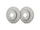 SP Performance Peak Series Slotted Rotors with Gray ZRC Coating; Front Pair (87-89 Jeep Wrangler YJ)