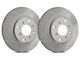 SP Performance Peak Series Slotted Rotors with Gray ZRC Coating; Front Pair (90-98 Jeep Wrangler YJ & TJ; 1999 Jeep Wrangler TJ w/ 3-1/4-Inch Composite Rotors)