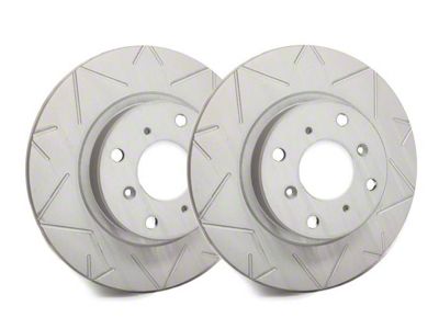 SP Performance Peak Series Slotted Rotors with Gray ZRC Coating; Rear Pair (03-06 Jeep Wrangler TJ)
