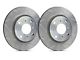 SP Performance Peak Series Slotted Rotors with Silver ZRC Coated; Front Pair (87-89 Jeep Wrangler YJ)