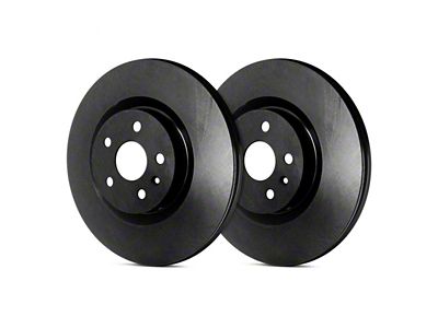 SP Performance Premium Rotors with Black ZRC Coated; Rear Pair (18-24 Jeep Wrangler JL w/ 342mm Vented Rear Rotors)