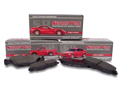 SP Performance Street Plus Semi-Metallic Brake Pads; Front Pair (07-18 Jeep Wrangler JK)