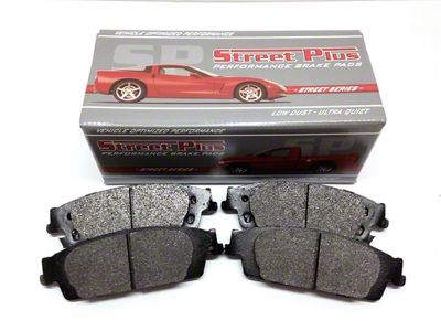 SP Performance Street Plus Semi-Metallic Brake Pads; Front Pair (90-06 Jeep Wrangler YJ & TJ)