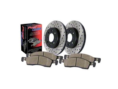 Preferred Axle Plain Brake Rotor and Pad Kit; Rear (03-06 Jeep Wrangler TJ)