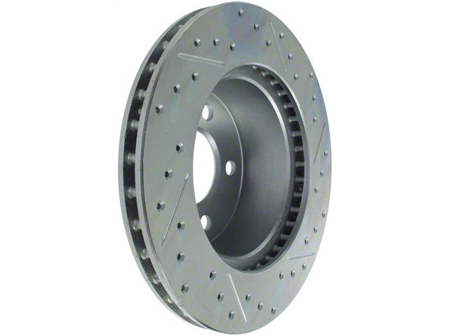 StopTech Sport Drilled and Slotted Rotor; Front Passenger Side (90-98 Jeep Wrangler YJ & TJ; 1999 Jeep Wrangler TJ w/ 3-1/4-Inch Composite Rotors)