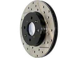 StopTech Sport Drilled and Slotted Rotor; Front Driver Side (77-79 Jeep CJ5 & CJ7 w/ 2-Bolt Steering Knuckle; 80-86 Jeep CJ5 & CJ7)