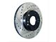 StopTech Sport Drilled and Slotted Rotor; Front Passenger Side (77-79 Jeep CJ5 & CJ7 w/ 6-Bolt Steering Knuckle)