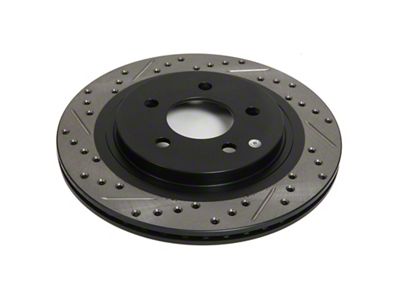 StopTech Sport Drilled and Slotted Rotor; Rear Driver Side (07-18 Jeep Wrangler JK)