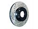 StopTech Sportstop Cryo Drilled and Slotted Rotor; Front Driver Side (07-18 Jeep Wrangler JK)