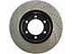 StopTech Sportstop Cryo Drilled and Slotted Rotor; Front Passenger Side (77-79 Jeep CJ5 & CJ7 w/ 2-Bolt Steering Knuckle; 80-86 Jeep CJ5 & CJ7)
