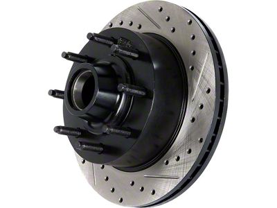 StopTech Sportstop Cryo Drilled and Slotted Rotor; Front Passenger Side (93-98 Jeep Grand Cherokee ZJ)