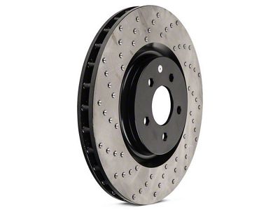StopTech Sportstop Cryo Sport Drilled Rotor; Front Driver Side (90-98 Jeep Wrangler YJ & TJ; 1999 Jeep Wrangler TJ w/ 3-1/4-Inch Composite Rotors)