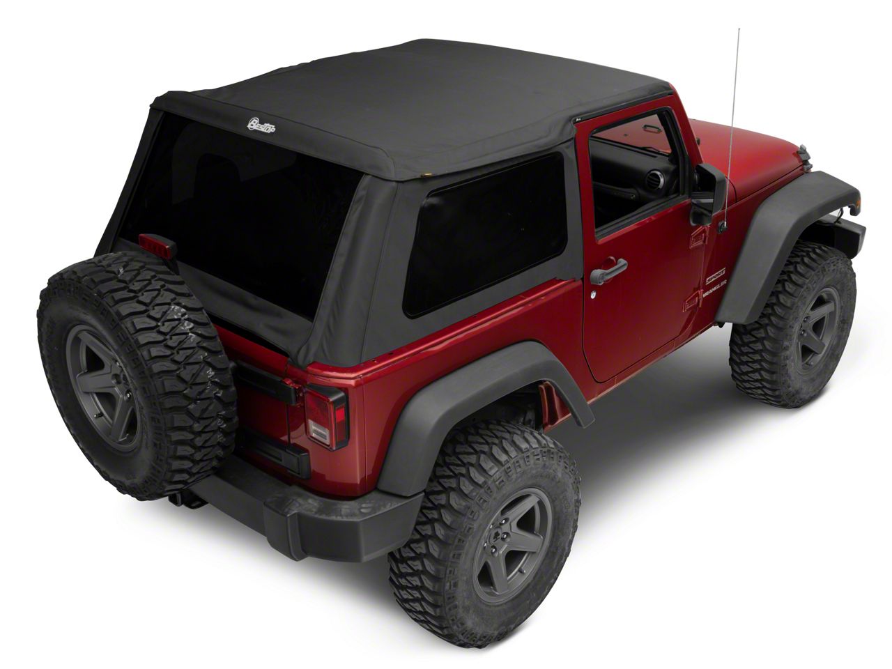 Bestop Jeep Wrangler Trektop NX Soft Top; Black Diamond 56852-35 (07-18 Jeep  Wrangler JK 2-Door) Free Shipping