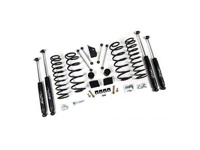 Zone Offroad 3-Inch Coil Spring Suspension Lift Kit with Nitro Shocks (18-23 Jeep Wrangler JL 4-Door)