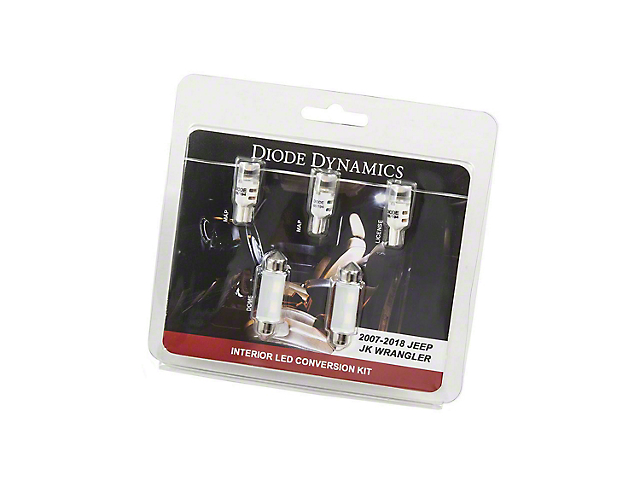 Diode Dynamics Stage 1 LED Interior Lighting Kit; Cool White (07-18 Jeep Wrangler JK 4-Door)