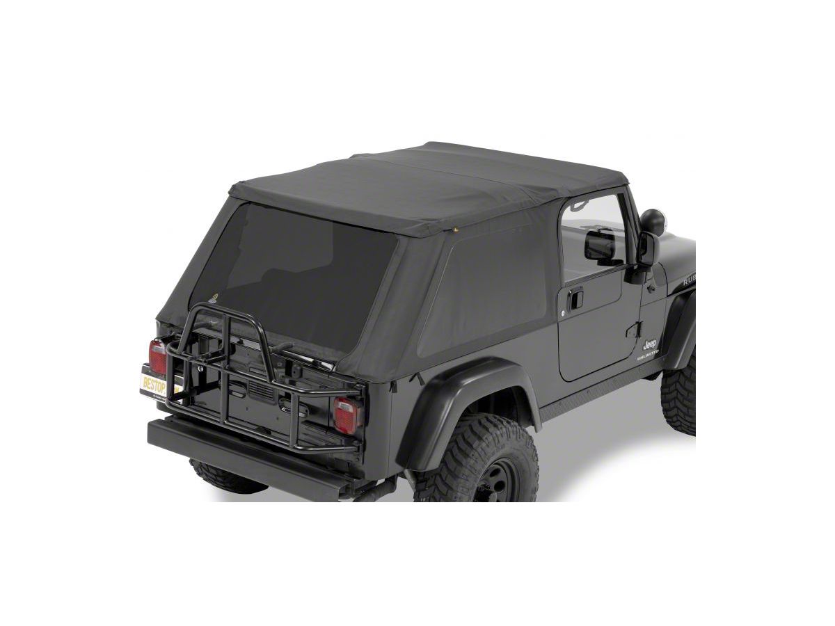 Bestop Jeep Wrangler Trektop NX Soft Top - Black Diamond 56821-35 (04-06 Jeep  Wrangler TJ Unlimited)