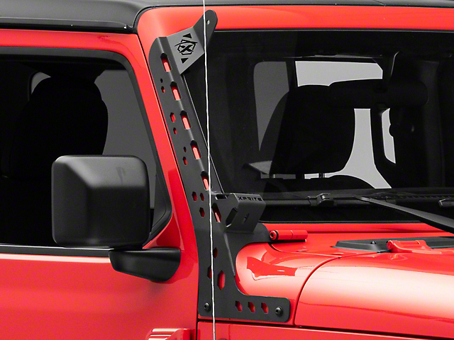 Prevail Series Mounting Brackets with Upper and Lower Light Mounts (18-23 Jeep Wrangler JL)