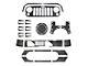 Exterior Trim Kit; Raw Carbon Fiber (07-18 Jeep Wrangler JK 2-Door)