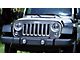 Front Grille Overlay with Logo Cutout; Raw Carbon Fiber (07-18 Jeep Wrangler JK)