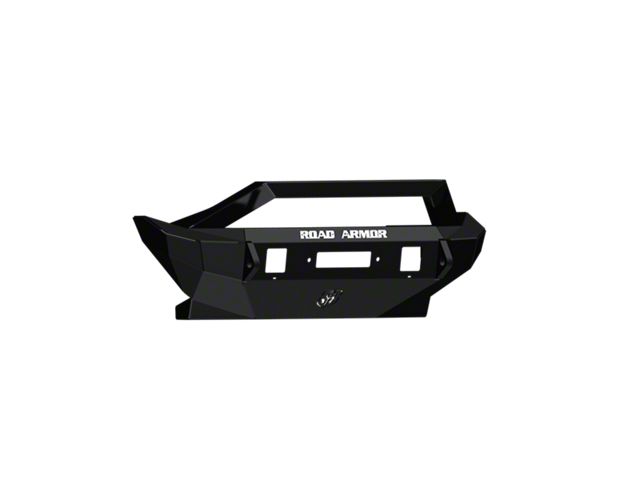 Road Armor Stealth Winch Mid-Width Front Bumper with Bar Guard; Textured Black (07-18 Jeep Wrangler JK)