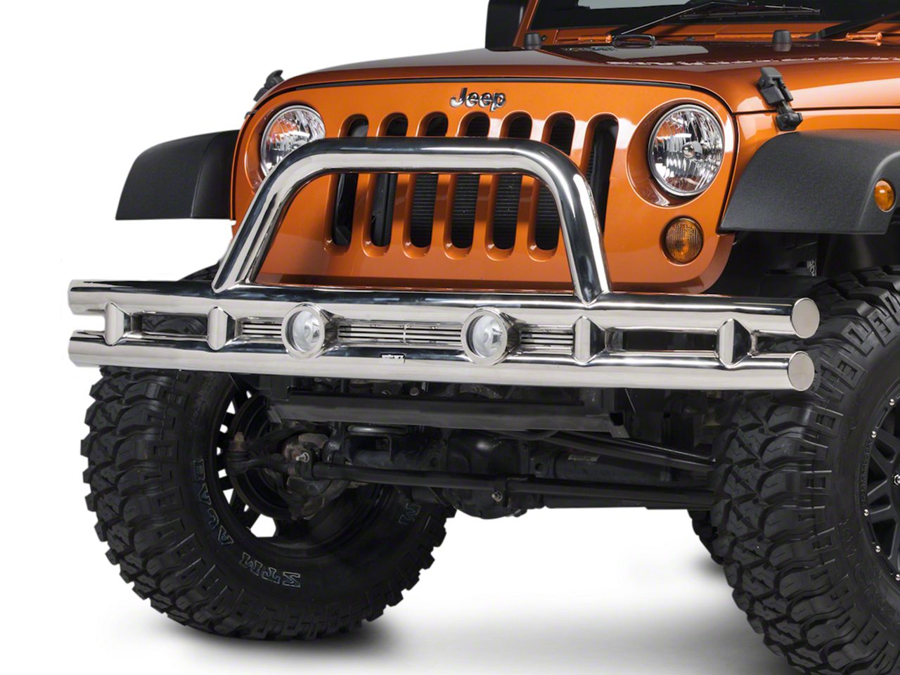 chrome tube bumpers for jeep wrangler