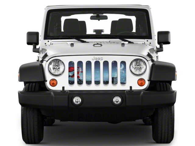 Under The Sun Inserts Grille Insert; Santa On A Roof (07-18 Jeep Wrangler JK)