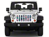 Under The Sun Inserts Grille Insert; Tropical Flowers (07-18 Jeep Wrangler JK)
