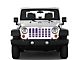 Under The Sun Inserts Grille Insert; White and Purple (07-18 Jeep Wrangler JK)